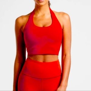 Athleta NWT Athleta Long Line Crop Top Bra Yoga XS